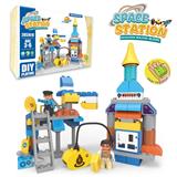 OBL816182 - 太空乐高式大颗粒积木（62PCS）