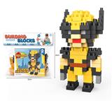 OBL816223 - 超级英雄-金刚狼大颗粒积木（121PCS）