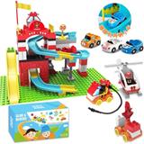 OBL816228 - 消防轨道兼容乐高大颗粒积木（180PCS）