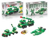 OBL816714 - Educational building military anti-aircraft missile car (117 PCS) for four assortments