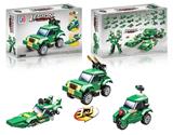 OBL816719 - Educational building military anti-aircraft missile car (121 PCS) for four assortments