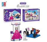 OBL816724 - Puzzle blocks the princess castle girl with oil painting (155 PCS) (6, orange)