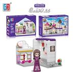 OBL816725 - Puzzle blocks the princess castle girl with fireplace (138 PCS) (6, orange)