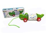 OBL817355 - Wooden crocodile digital drag car