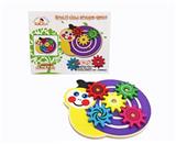 OBL817374 - 木制卡通蜗牛齿轮游戏