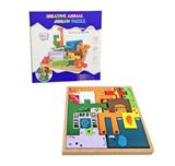 OBL817387 - 木制创意动物积木