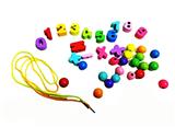 OBL817397 - Wooden 35 blocks beads