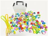 OBL817402 - Wooden 150 grains of cartoon blocks beads