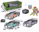 OBL819670 - English remote control car 1:18 bugatti transparent (cross)