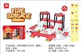 OBL819756 - Parking lot with 6 taxi-skiing scooters (fire)