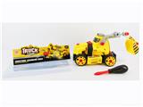 OBL820074 - 滑行功能DIY自装积木   工程建设挖土机