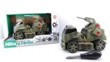 OBL820119 - TAXI FUNCTION DIY SELF LOADING BUILDING BLOCK MILITARY LASER GUN TRANSPORT VEHICLE (WITHOUT CHARACTERS)