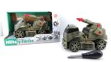 OBL820129 - INERTIAL FUNCTION DIY SELF LOADING BUILDING BLOCK MILITARY SERIES ROCKET LAUNCHER TRANSPORT VEHICLE (WITHOUT CHARACTERS)