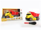 OBL820175 - INERTIAL FUNCTION DIY SELF-LOADING BUILDING BLOCKS ENGINEERING CONSTRUCTION DUMP TRUCK (WITHOUT CHARACTERS)