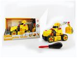 OBL820184 - SLIDING FUNCTION WITH LIGHTING MUSIC DIY SELF-LOADING BUILDING BLOCKS CONSTRUCTION EXCAVATOR (WITHOUT CHARACTERS)