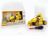 OBL820185 - SLIDING FUNCTION WITH LIGHTING MUSIC DIY SELF-INSTALLED BUILDING BLOCKS CONSTRUCTION BULLDOZER (WITHOUT CHARACTERS)