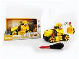 OBL820198 - INERTIAFUNCTION FUNCTION WITH LIGHTING MUSIC DIY SELF-LOADING BUILDING BLOCKS ENGINEERING DIGGER (WITHOUT CHARACTERS)