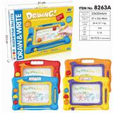 OBL820612 - COLORED WRITING BOARD (YELLOW, BLUE, ORANGE AND RED 4 COLORS)