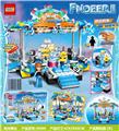 OBL821687 - 341 PCS new ice and snow odd edge 2 generations of pieced building blocks - dazzling stage FNOEER (with a gift random color starter gift building blocks 40-60PCS random doll a function introduction: every time you press a button, the light bar can transform a colorful cool flash method)