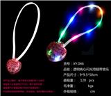 OBL822410 - Peach heart light music necklaces