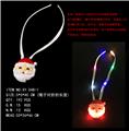 OBL822412 - Santa claus 8 lights 4 variable lights necklace with christmas song