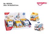 OBL822757 - Cloth truck (ambulance \/ dessert truck) 6pcs