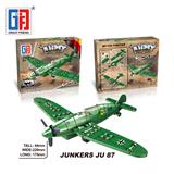 OBL823107 - Puzzle Military Building Blocks Return World War II JU87 German Combat Aircraft (25PCS) can be mixed with 6 models.