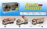 OBL823518 - Alloy recoil military vehicle (3 models)