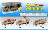 OBL823524 - Alloy recoil military vehicle (3 models)