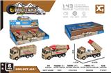 OBL823535 - Alloy recoil military vehicle (3 models)