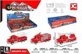 OBL823538 - Alloy recoil fire truck (3 models)
