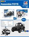OBL823720 - Manual assembly of three ag13 with light and sound for taxiing police car