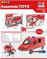 OBL823728 - Manual assembly of three ag13 with light and sound for taxiing fire truck