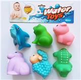 OBL823891 - 6只装搪胶喷水动物