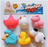 OBL823899 - 6只装搪胶喷水动物