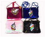 OBL827017 - 12只装1袋20.5*15CM独角兽珠片袋