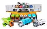 OBL827217 - 1:32 MIXED COLOR RETURN ALLOY CITY CAR