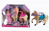 OBL828085 - SEVEN INCH GIRL AND BARBIE HORSE