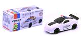 OBL828736 - ELECTRIC 3D LIGHT MUSIC BIG YELLOW PEAK POLICE CAR.