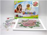 OBL832562 - DIY DIAMOND PAINTED ROSE BUTTERFLY.