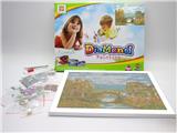 OBL832677 - DIY Diamond Painting Three Houses.