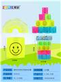 OBL832753 - TRANSPARENT FOUR-COLOR TRANSPRINTING SMILEY FACE RAINBOW RING.