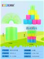 OBL832756 - TRANSPARENT FOUR-COLOR RAINBOW CIRCLE.