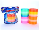 OBL832817 - CRYSTAL MIXED RAINBOW RING 4 MIXED.