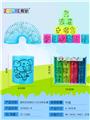 OBL832866 - TRANSPARENT FOUR-COLOR TRANSFER PRINTING 12 ZODIAC RAINBOW RINGS.