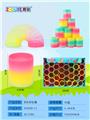 OBL832885 - MIXED COLOR RAINBOW CIRCLES.