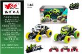OBL833073 - 1:46 Q ALLOY FRONT AND REAR BACK FORCE WITH SPRING SHOCK-ABSORBING CLIMBING WHEEL (DODGE) (LAKEN)