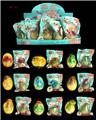 OBL833693 - 9 Dinosaur eggs mix
