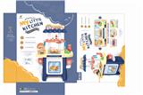 OBL833978 - Lighting and sound Spray Kitchen Set