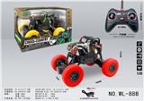 OBL834894 - 4X4牧马人涂鸦骨架四通攀爬遥控车